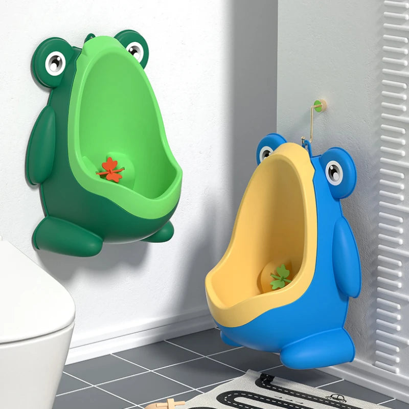 Wall-Mounted Cartoon Frog Baby Boy Potty – Toilet Training Urinal for Toddlers