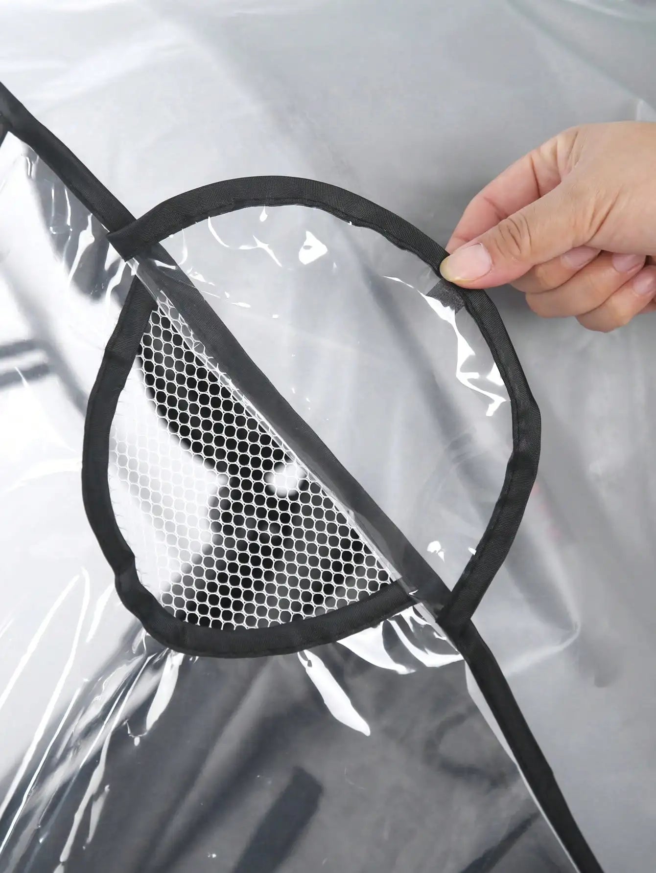 Waterproof Baby Stroller Rain Cover – Transparent Windproof EVA Shield for All Seasons