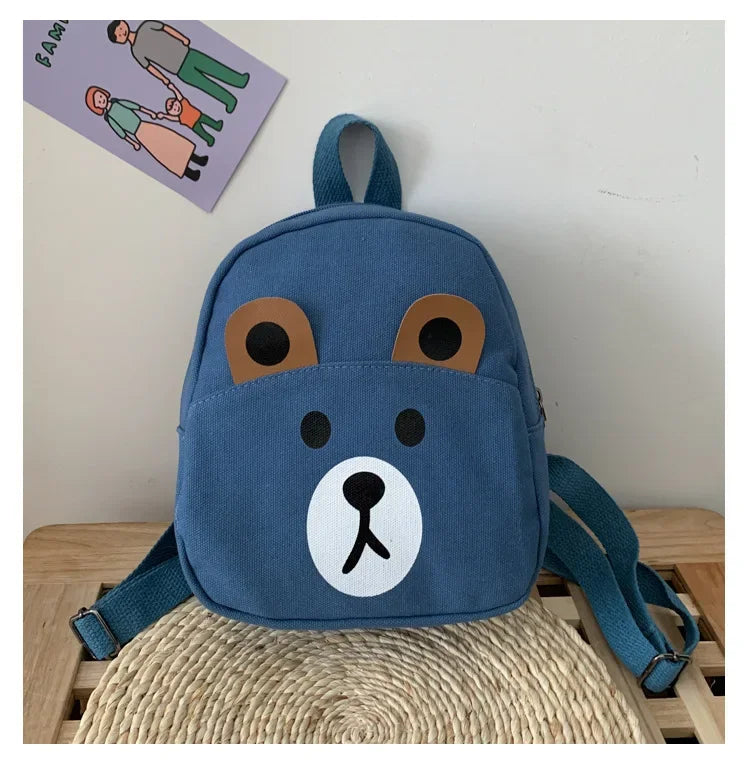 3D Cartoon Little Bear Plush Kids Backpack – Cute Mini School Bag for Toddlers