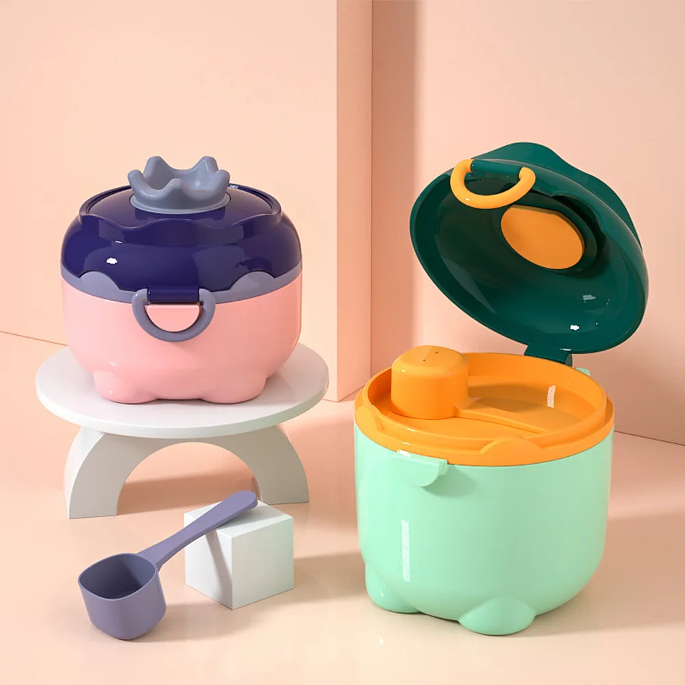 Cute Pig Milk Powder Storage Box – Portable BPA-Free Baby Food Container