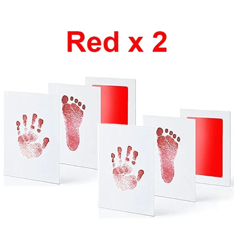 2-Set Baby Handprint & Footprint Ink Pads – Safe, Inkless Keepsake Kit for Babies or Pets