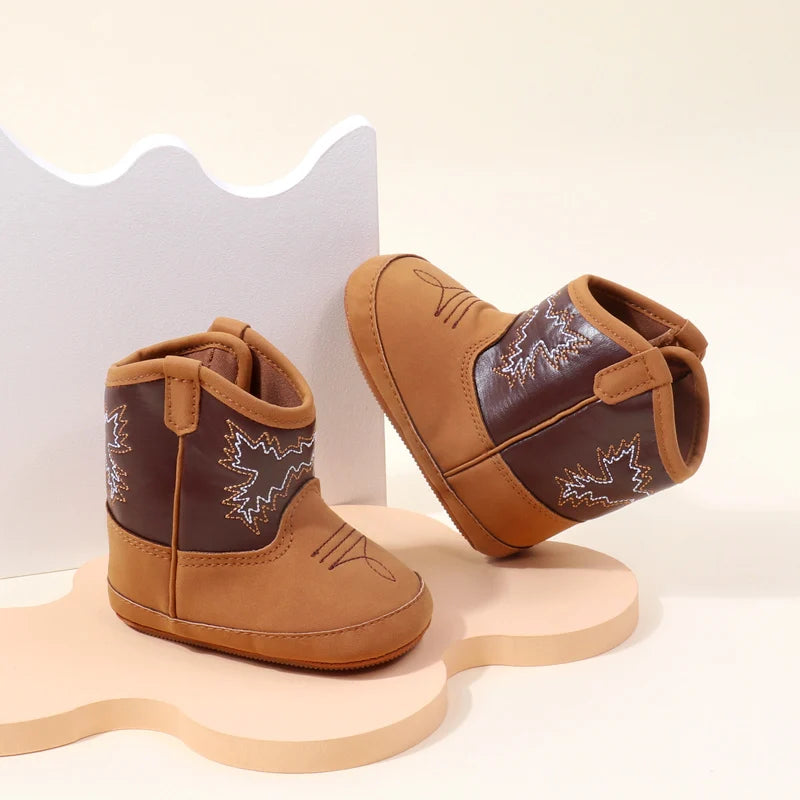 Baby PU Leather Boots – Soft Prewalker Shoes for Boys & Girls
