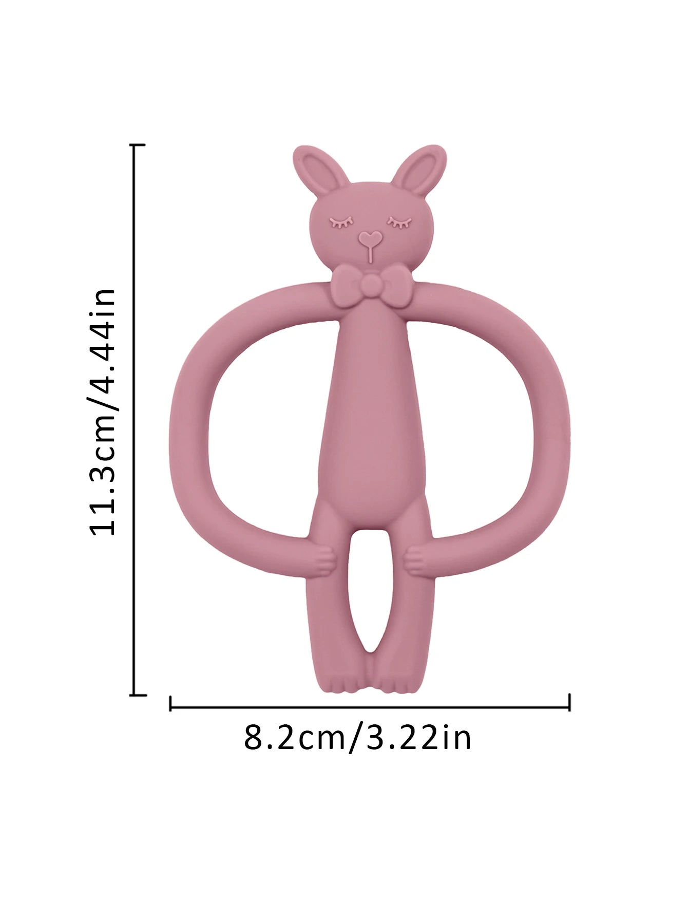 Silicone Rabbit Baby Teether – BPA Free Infant Chewing Toy