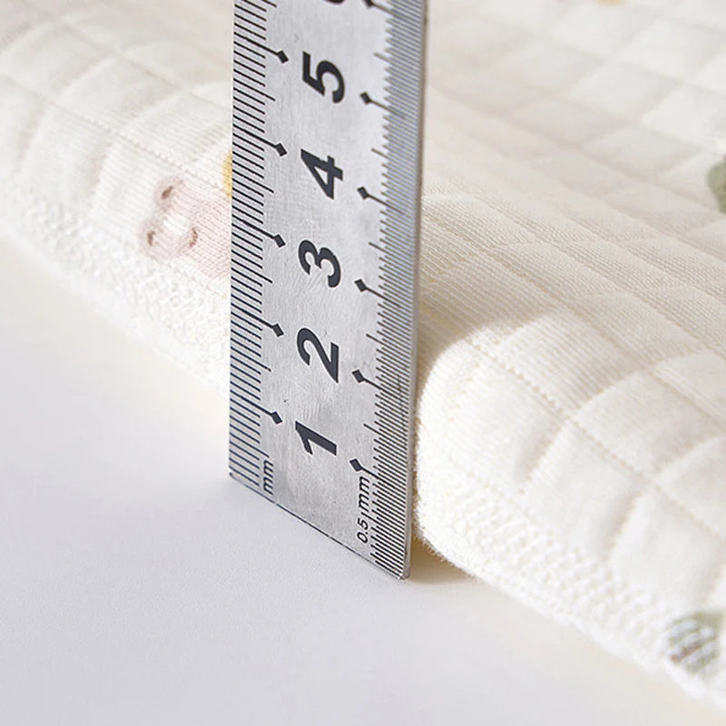 3-Layer Cotton Baby Romper – Cartoon Bear & Bunny Jumpsuit for Autumn/Winter