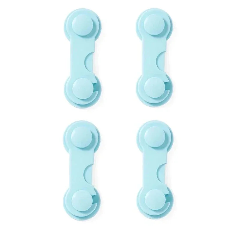 4/6pcs Baby Safety Drawer Locks – Anti-Pinch Cabinet & Fridge Lock Buckles