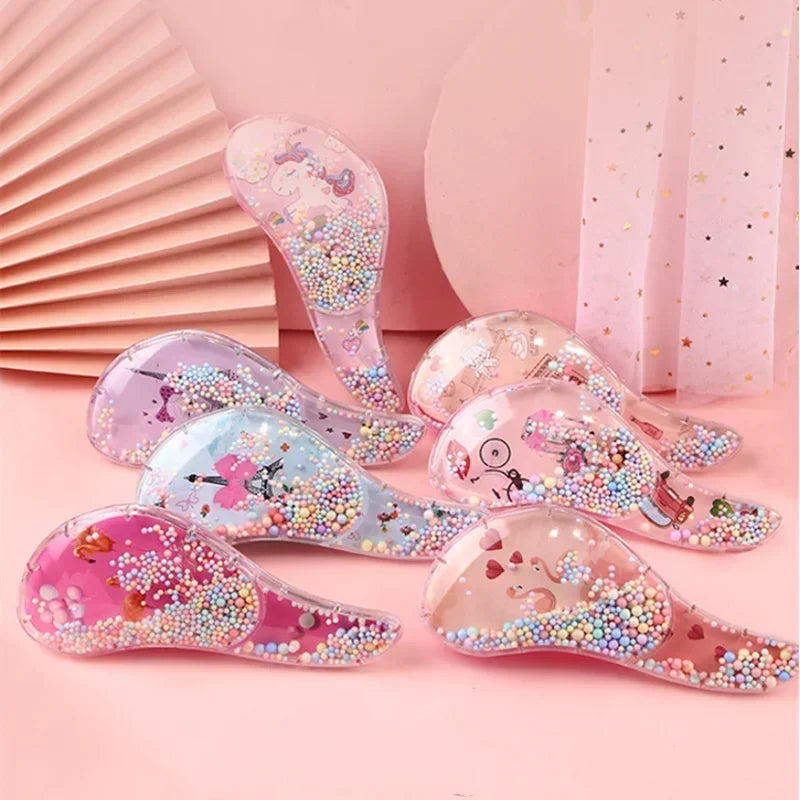 Cartoon Animal Baby Hair Comb – Anti-Knot Soft Scalp Massage Brush for Kids