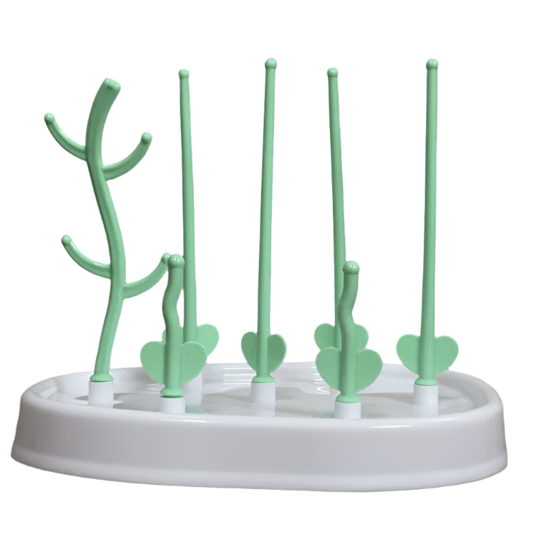 Tree-Shaped Baby Bottle Drying Rack – Removable Feeding Cup & Accessory Holder Stand