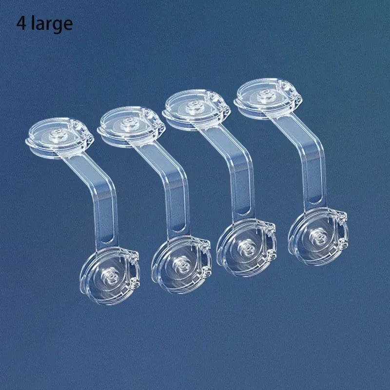 4/6pcs Baby Safety Drawer Locks – Anti-Pinch Cabinet & Fridge Lock Buckles