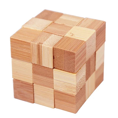 Wooden Kong Ming Lock Lu Ban Puzzle Toy for Kids & Adults – Brain Teaser 3D Montessori Game
