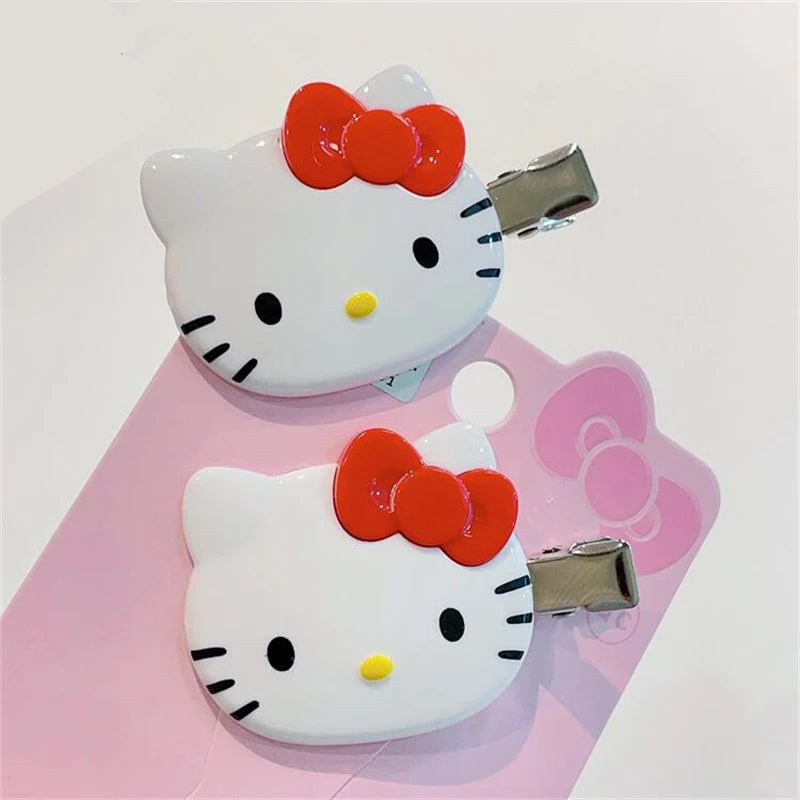 Hello Kitty Hairpin & Scrunchie Set – Cute Anime Hair Accessories for Baby Girls