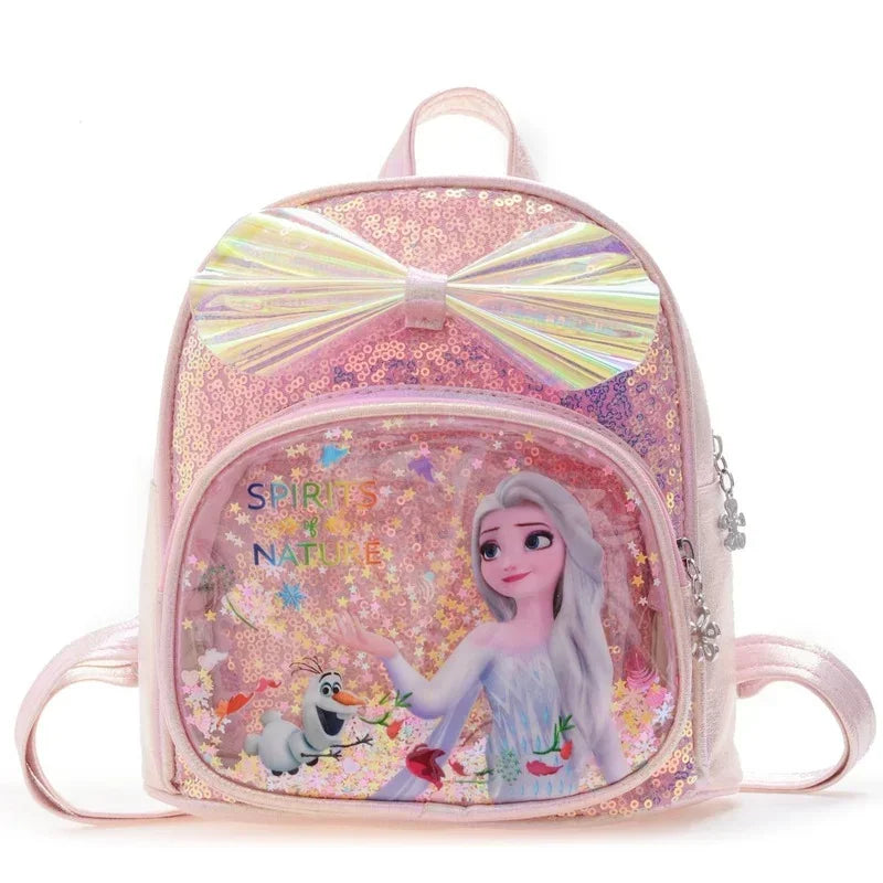 Disney Frozen Elsa & Anna Sequin Backpack – Glitter School Bag for Girls