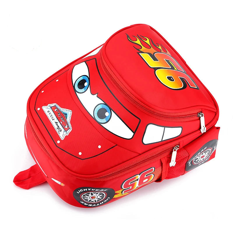 Cars-Themed Waterproof Lightweight Backpack – Kids’ Softback School Bag