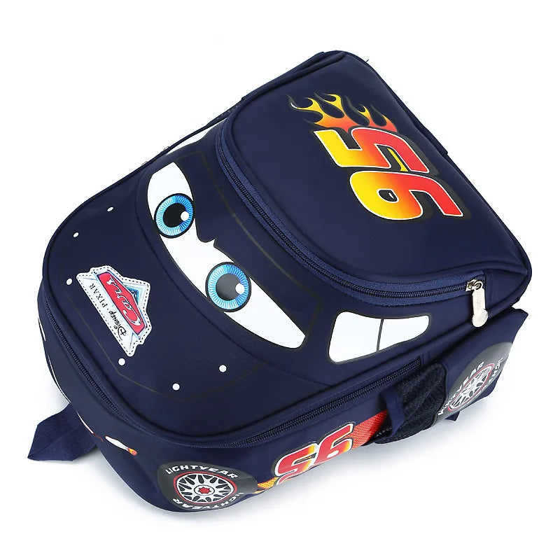 Cars-Themed Waterproof Lightweight Backpack – Kids’ Softback School Bag