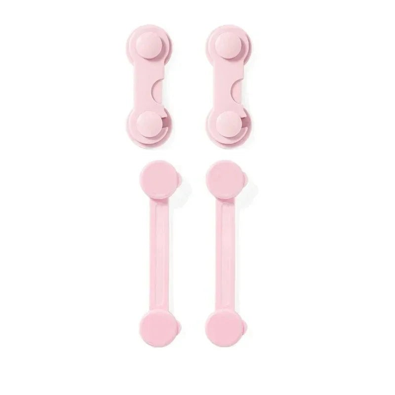 4/6pcs Baby Safety Drawer Locks – Anti-Pinch Cabinet & Fridge Lock Buckles