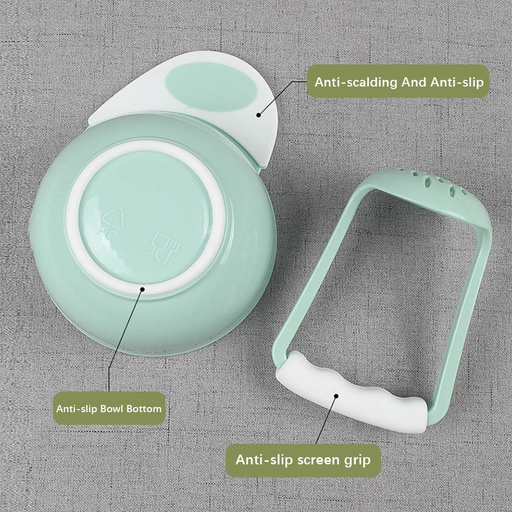 Baby Food Grinding Bowl Set – Manual Fruit & Veggie Supplementary Food Tool for Toddlers