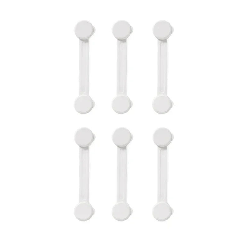 4/6pcs Baby Safety Drawer Locks – Anti-Pinch Cabinet & Fridge Lock Buckles