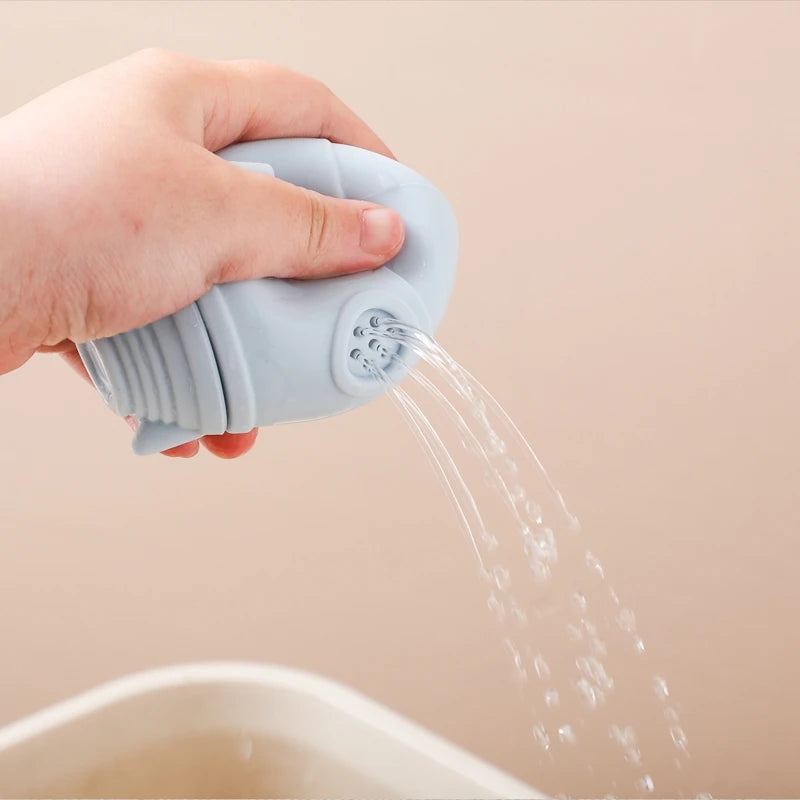 Silicone Baby Bath Toys – Cartoon Astronauts & Dinosaur Water Sprinkler