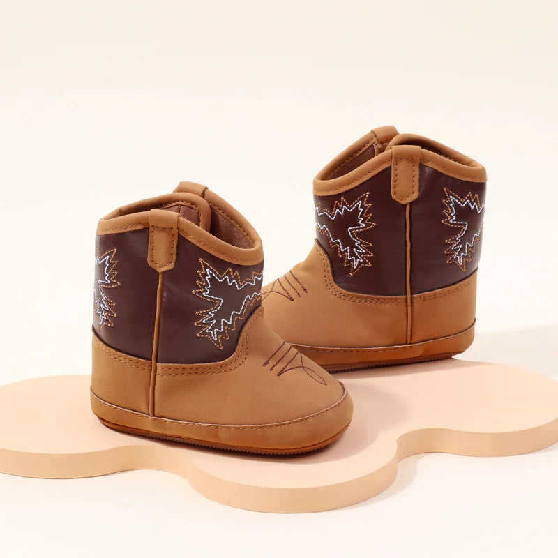 Baby PU Leather Boots – Soft Prewalker Shoes for Boys & Girls