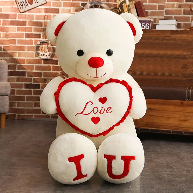 Giant Teddy Bear Plush Toy – 80/100cm Soft Stuffed Animal Gift for Kids & Loved Ones