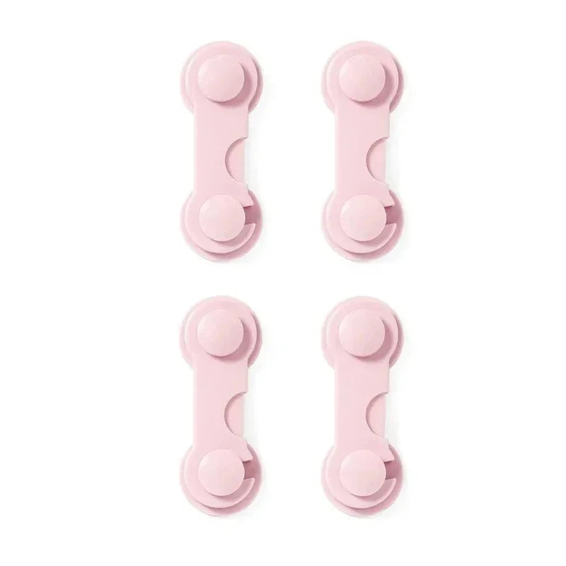 4/6pcs Baby Safety Drawer Locks – Anti-Pinch Cabinet & Fridge Lock Buckles