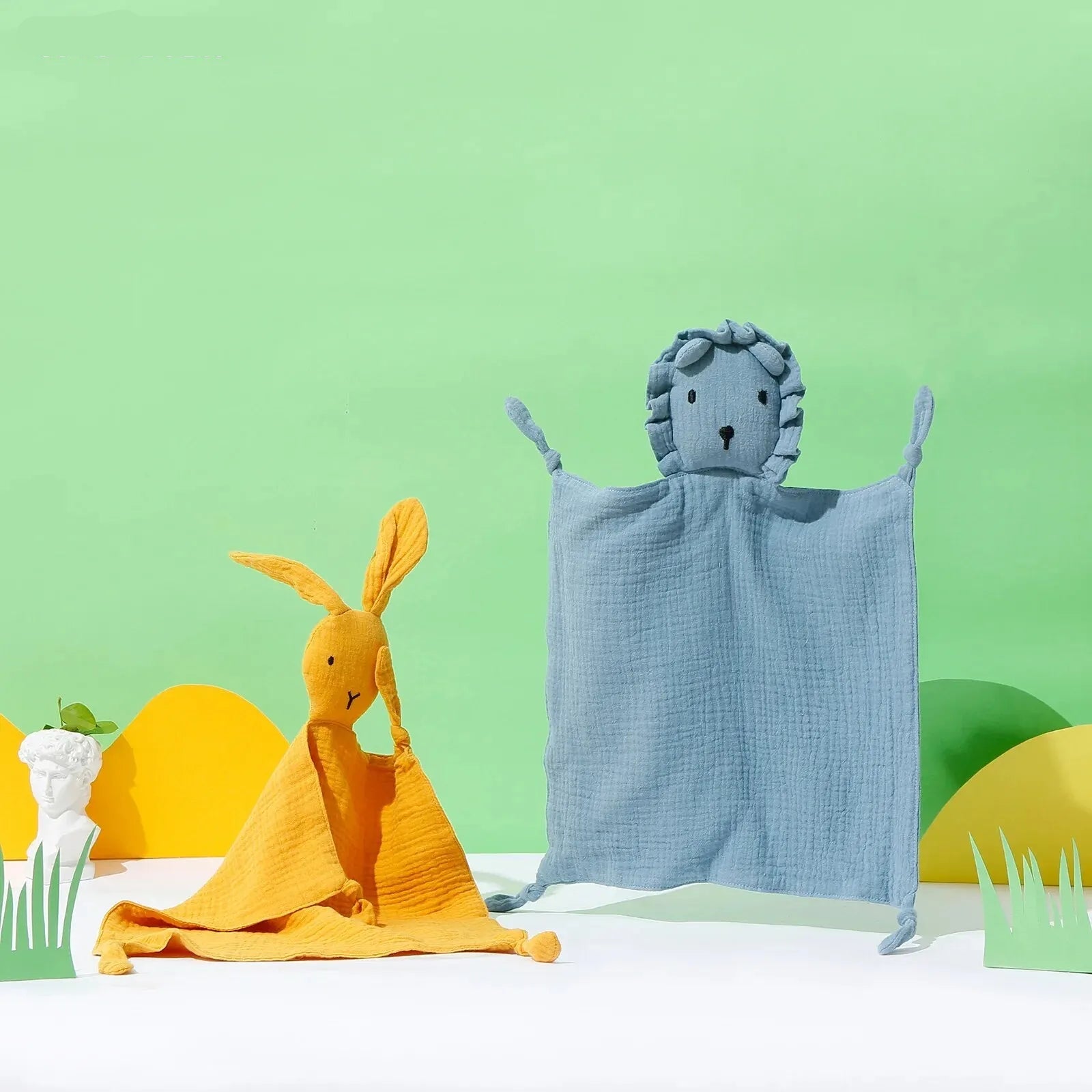 Muslin Baby Comfort Towel – Soft Cotton Soothe Blanket & Sleep Toy for Newborns