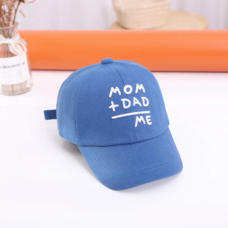 Adjustable Cotton Baby Baseball Cap – Letter Embroidery Snapback Hat for 1–3Y