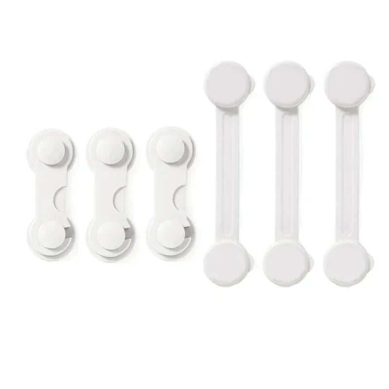 4/6pcs Baby Safety Drawer Locks – Anti-Pinch Cabinet & Fridge Lock Buckles