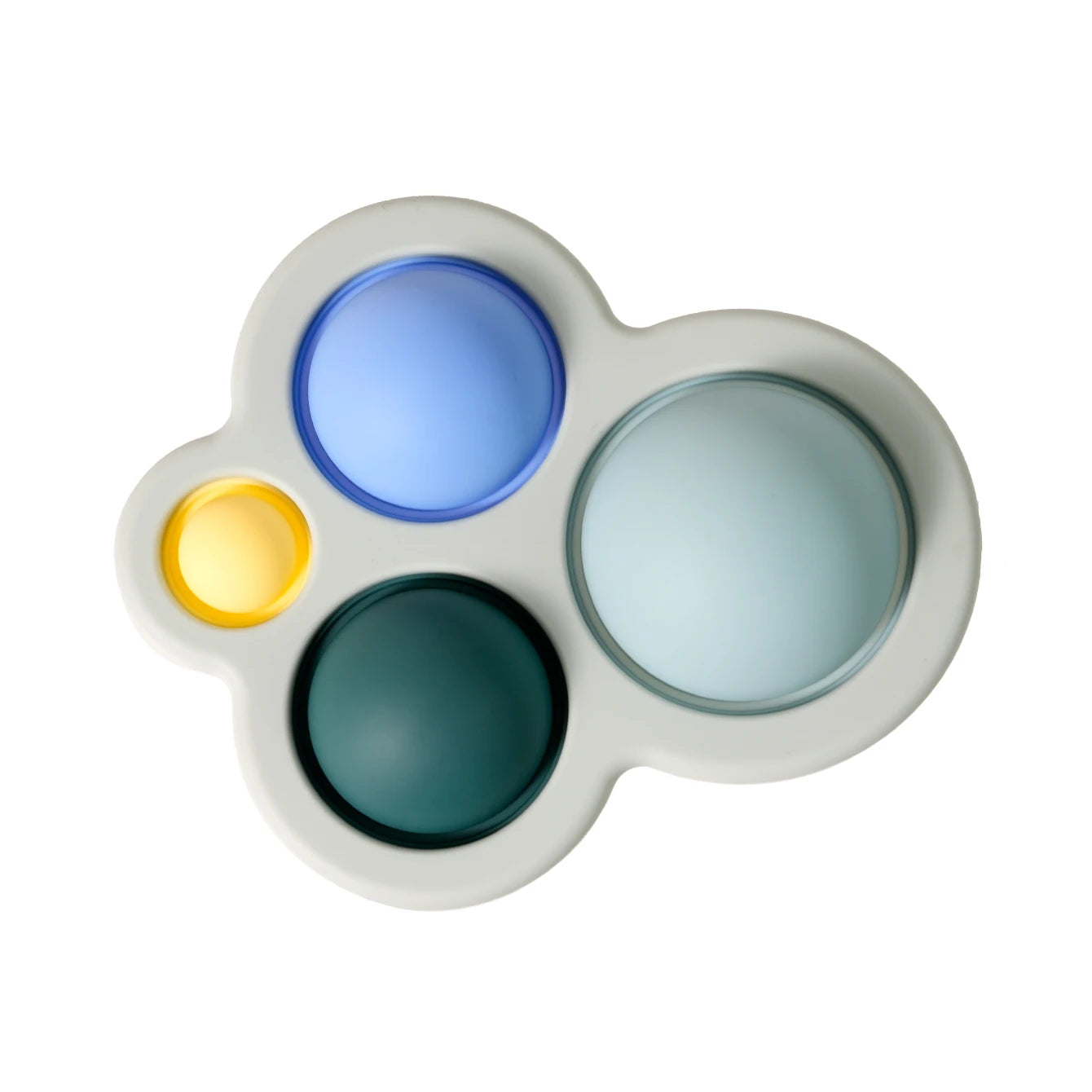 Baby Silicone Press Toy – Colourful Sensory Teether & Fidget Toy for Infants and Toddlers